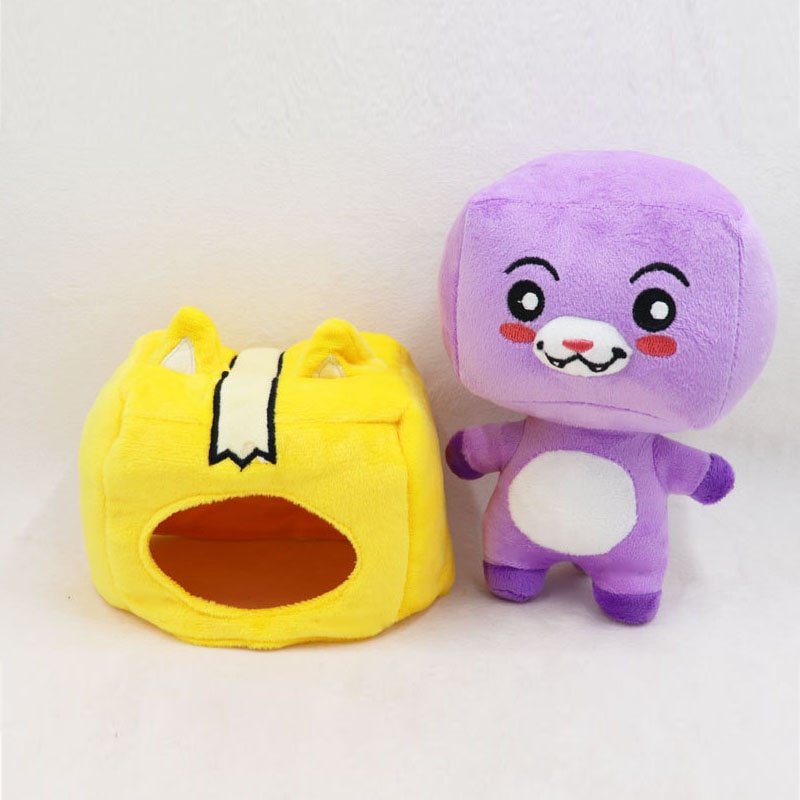 Hot New 20cm Anime Foxy Rocky Soft Yellow box Stuffed Plush Doll Toys Gifts for Children 2 - Lankybox Plush