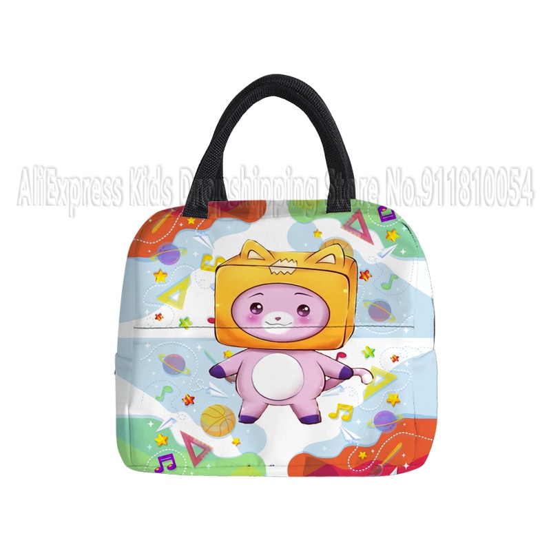 Lankybox Robot Portable Lunch Bag Boxy And Foxy Food Thermal Box Durable Waterproof Cooler Lunchbox 3 - Lankybox Plush