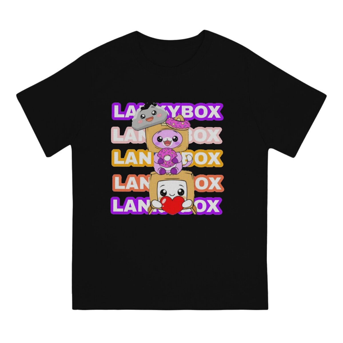Youtube Men s T Shirt Lanky Box Amazing Tees Short Sleeve O Neck T Shirt 100 1 - Lankybox Plush