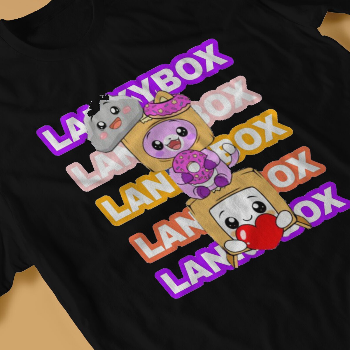 Youtube Men s T Shirt Lanky Box Amazing Tees Short Sleeve O Neck T Shirt 100 2 - Lankybox Plush