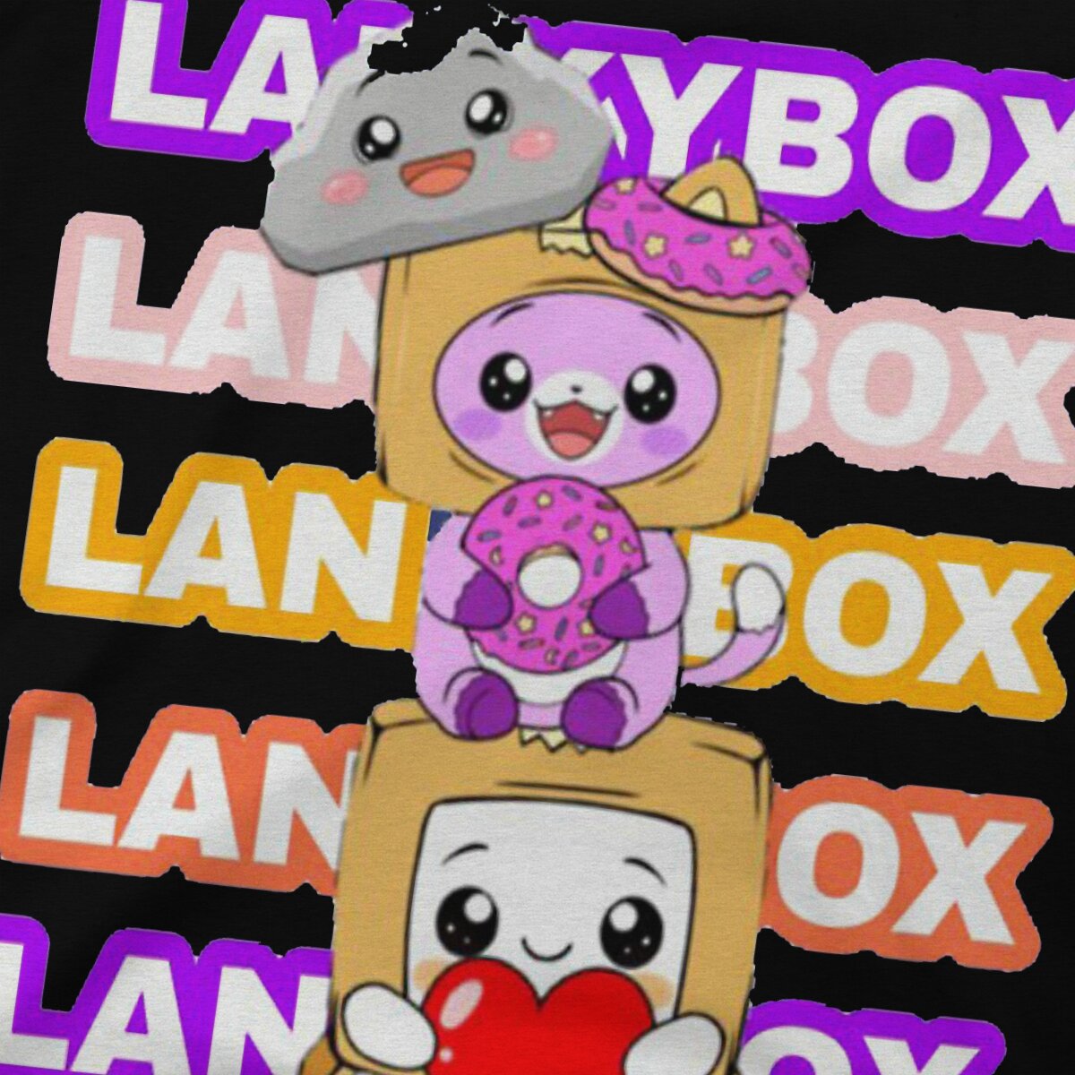 Youtube Men s T Shirt Lanky Box Amazing Tees Short Sleeve O Neck T Shirt 100 3 - Lankybox Plush